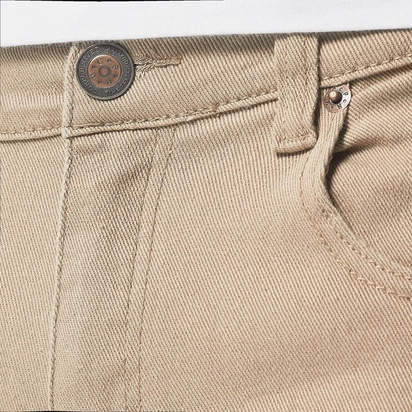 Copper Rivet Khaki Pants with Rips - Picture 6 of 9